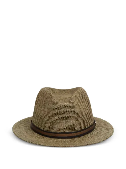 Borsalino sombrero fedora con diseño entretejido