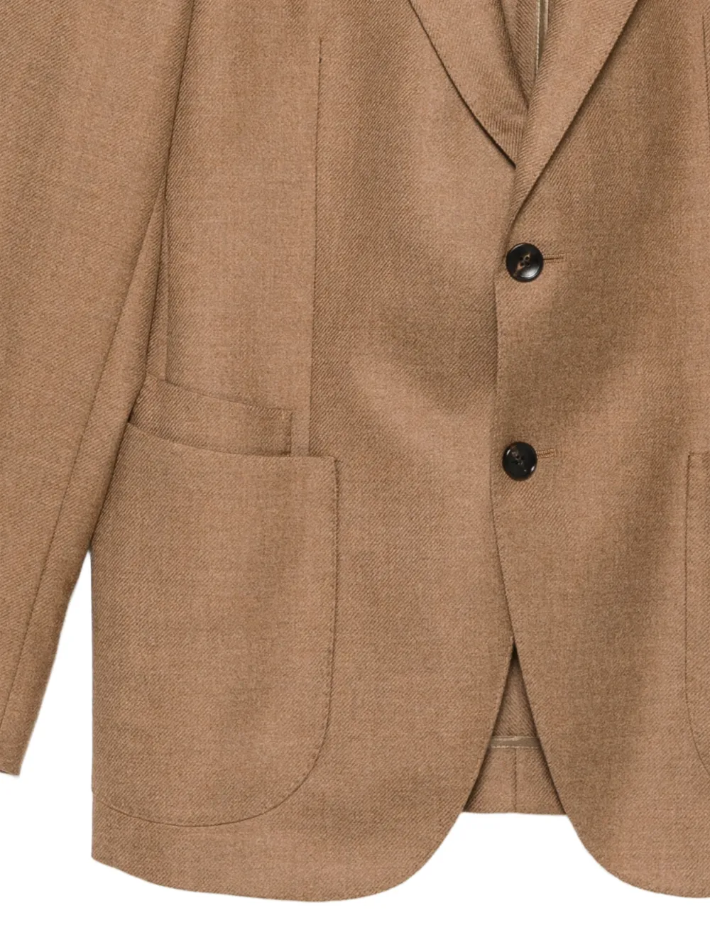 LUIGI BIANCHI MANTOVA Blazer met enkele rij knopen Bruin