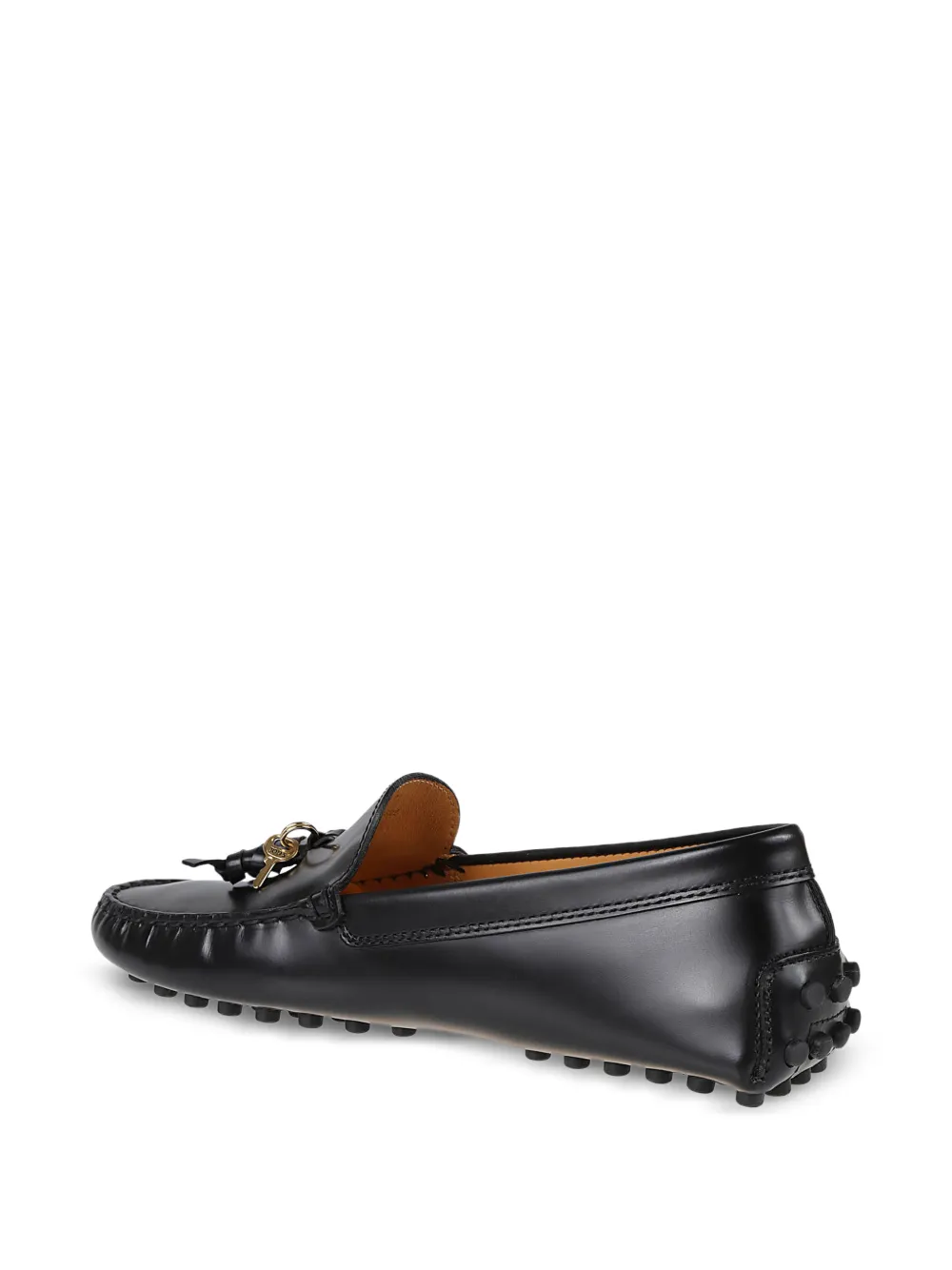 Tod's Gommino loafers met hangslot-detail Zwart