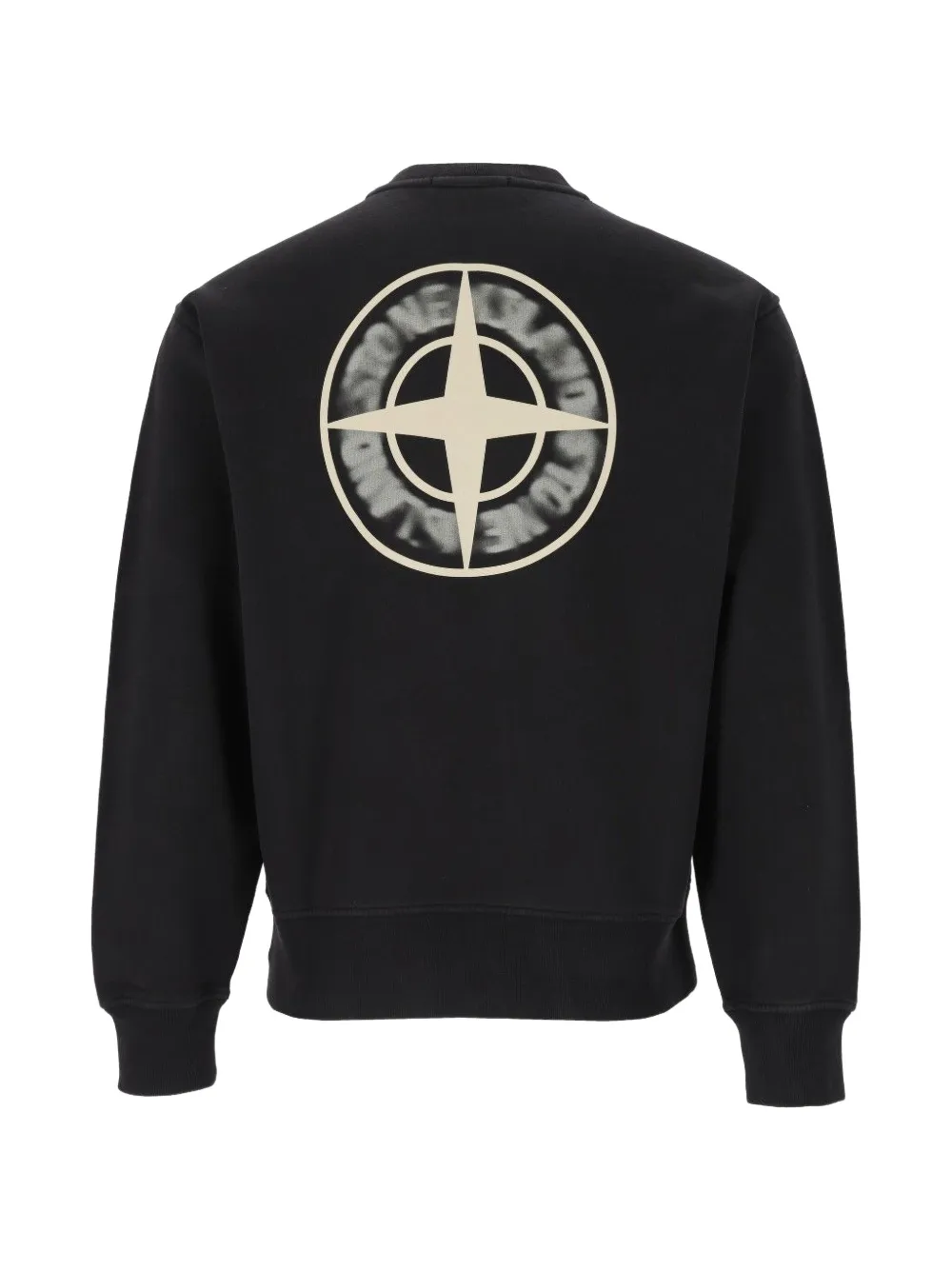 Stone Island 6100039 biologisch katoenen fleece Zwart