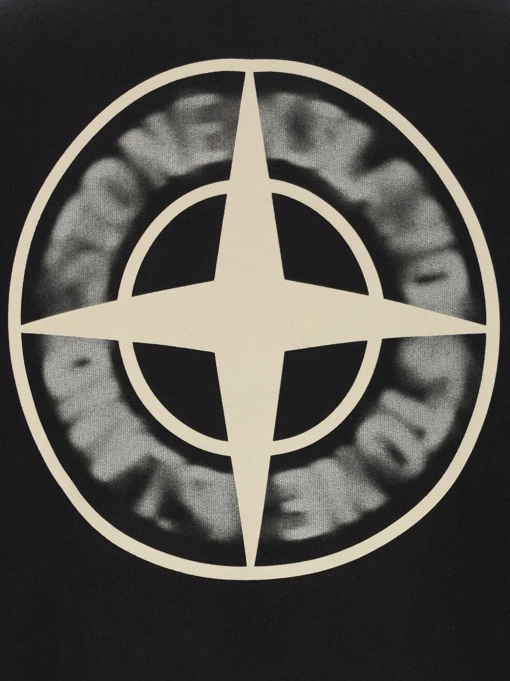 Stone Island 6100039 biologisch katoenen fleece Zwart