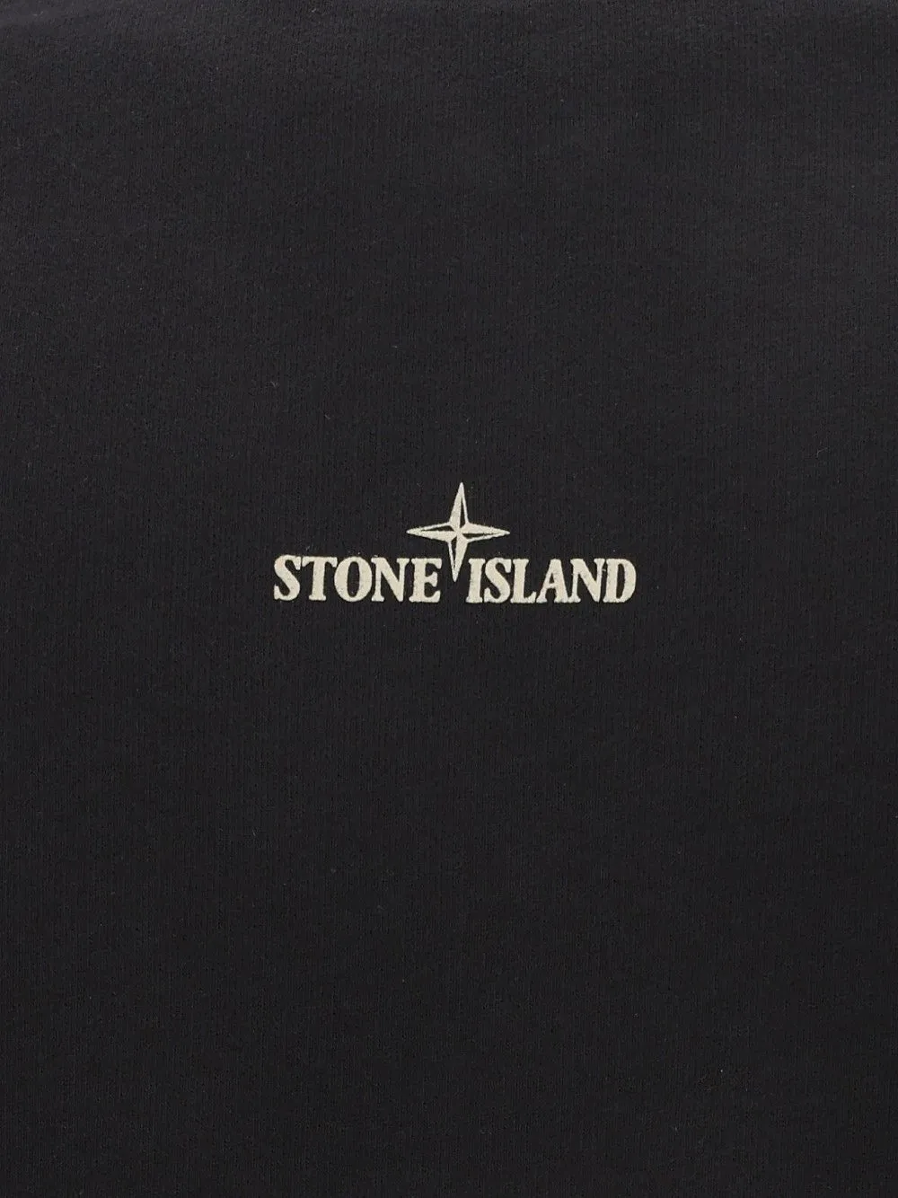 Stone Island 6100039 biologisch katoenen fleece Zwart