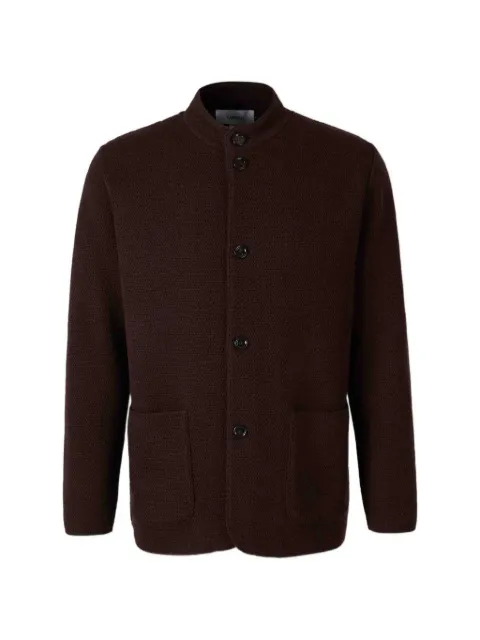 Lardini virgin wool basket-weave cardigan