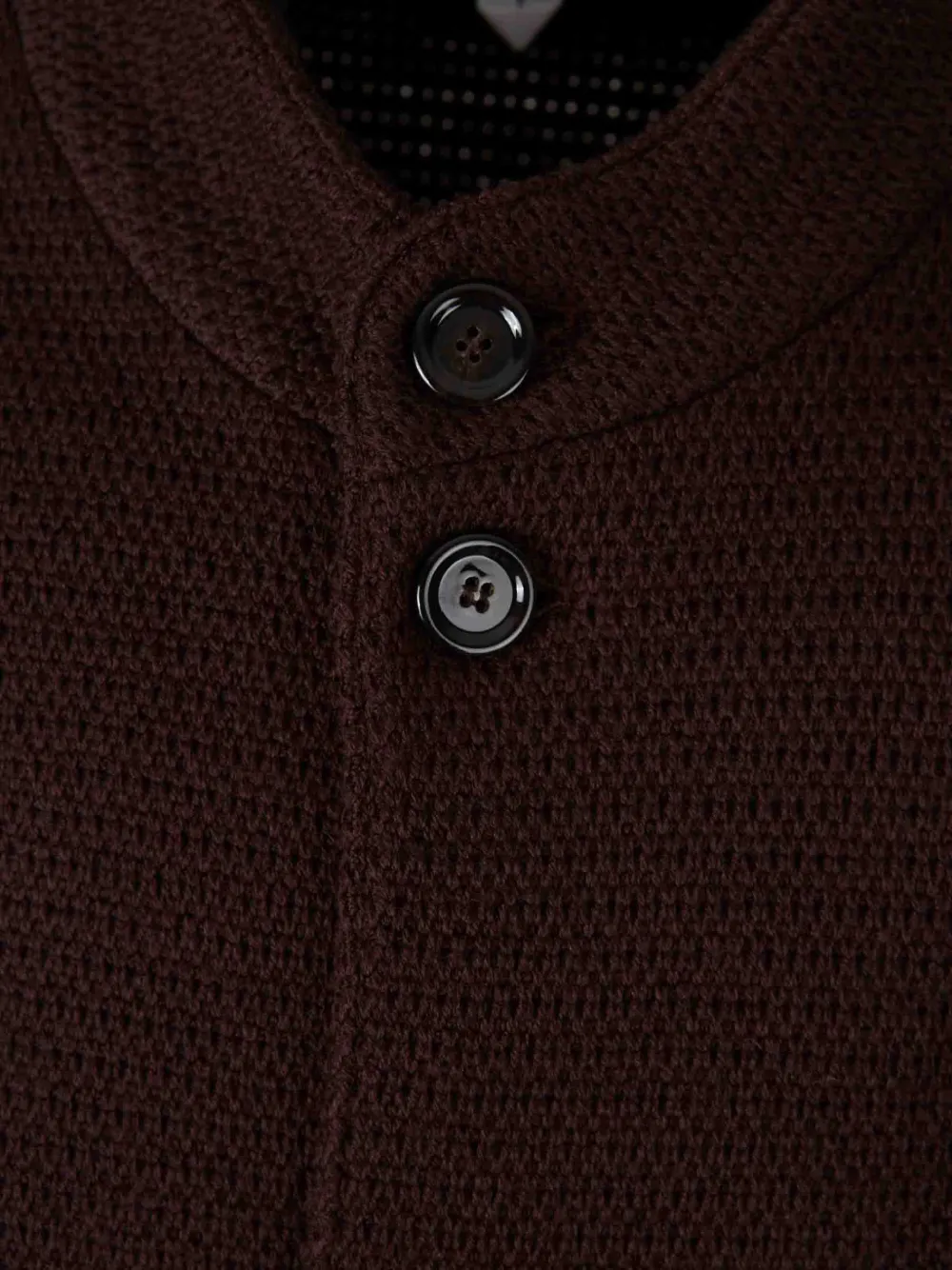 Lardini Geweven vest van scheerwol Bruin