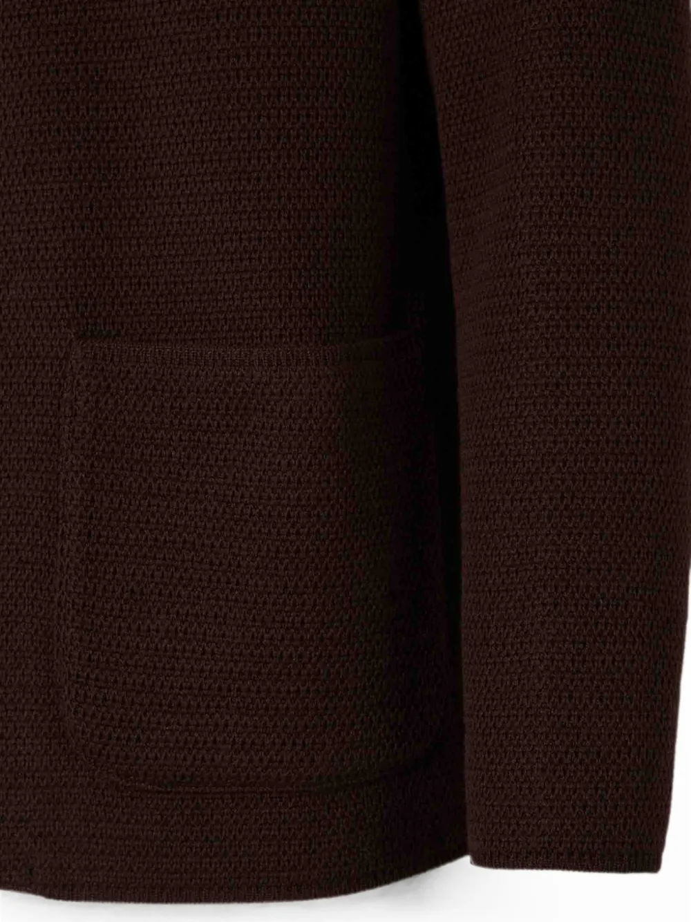 Lardini Geweven vest van scheerwol Bruin