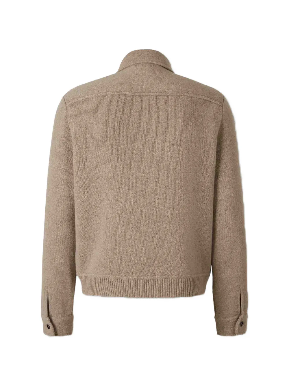 Lardini Button-up vest met klepzak Beige