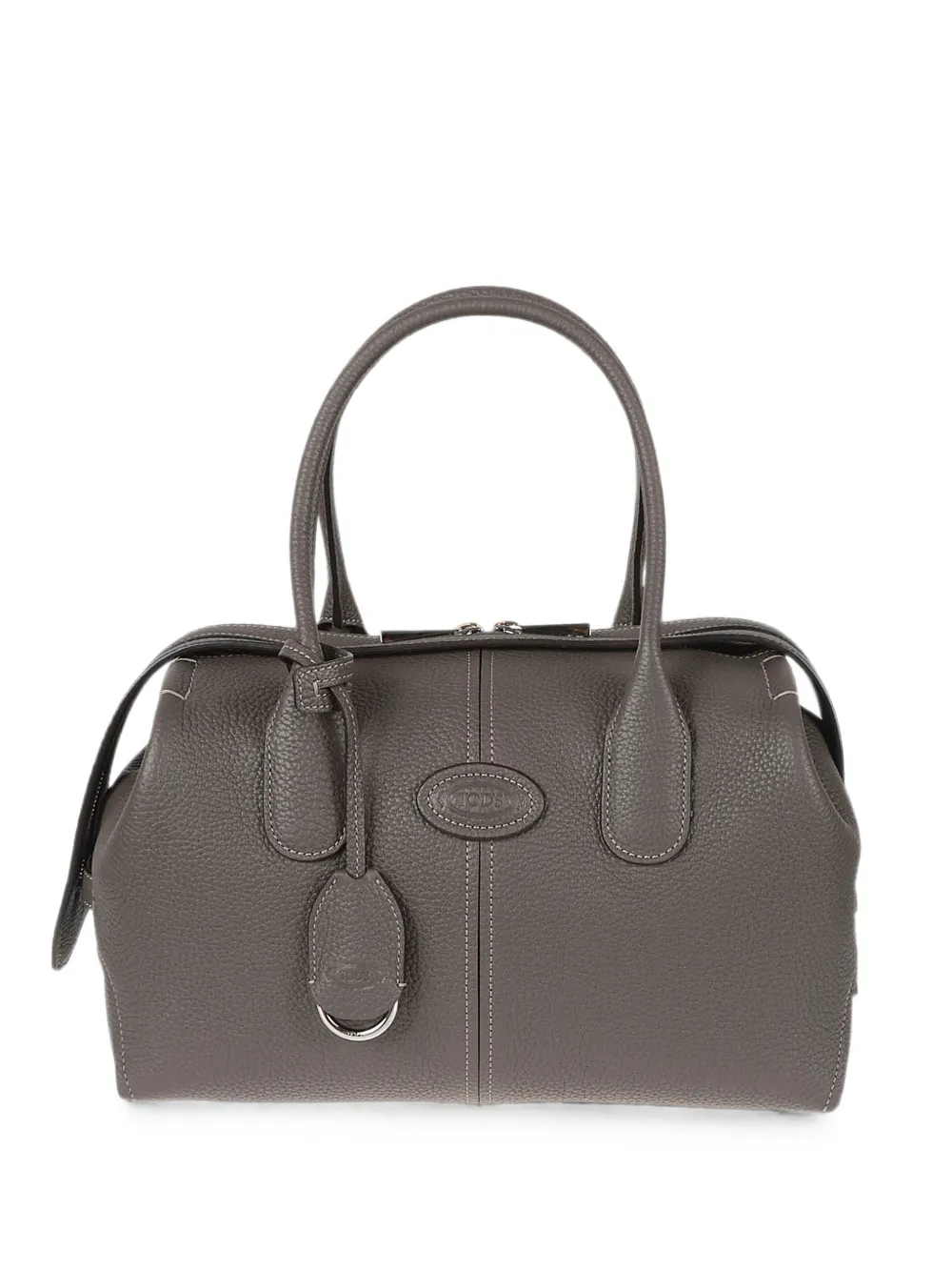 Tod's bowling bag in leather small - Marrone