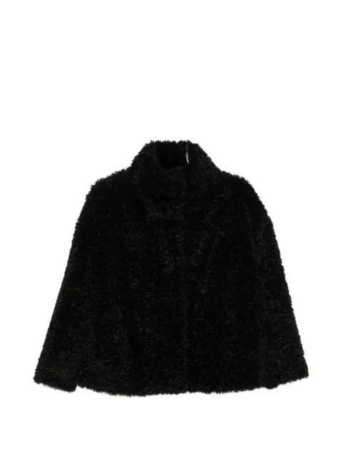 Herno faux-fur high-neck coat