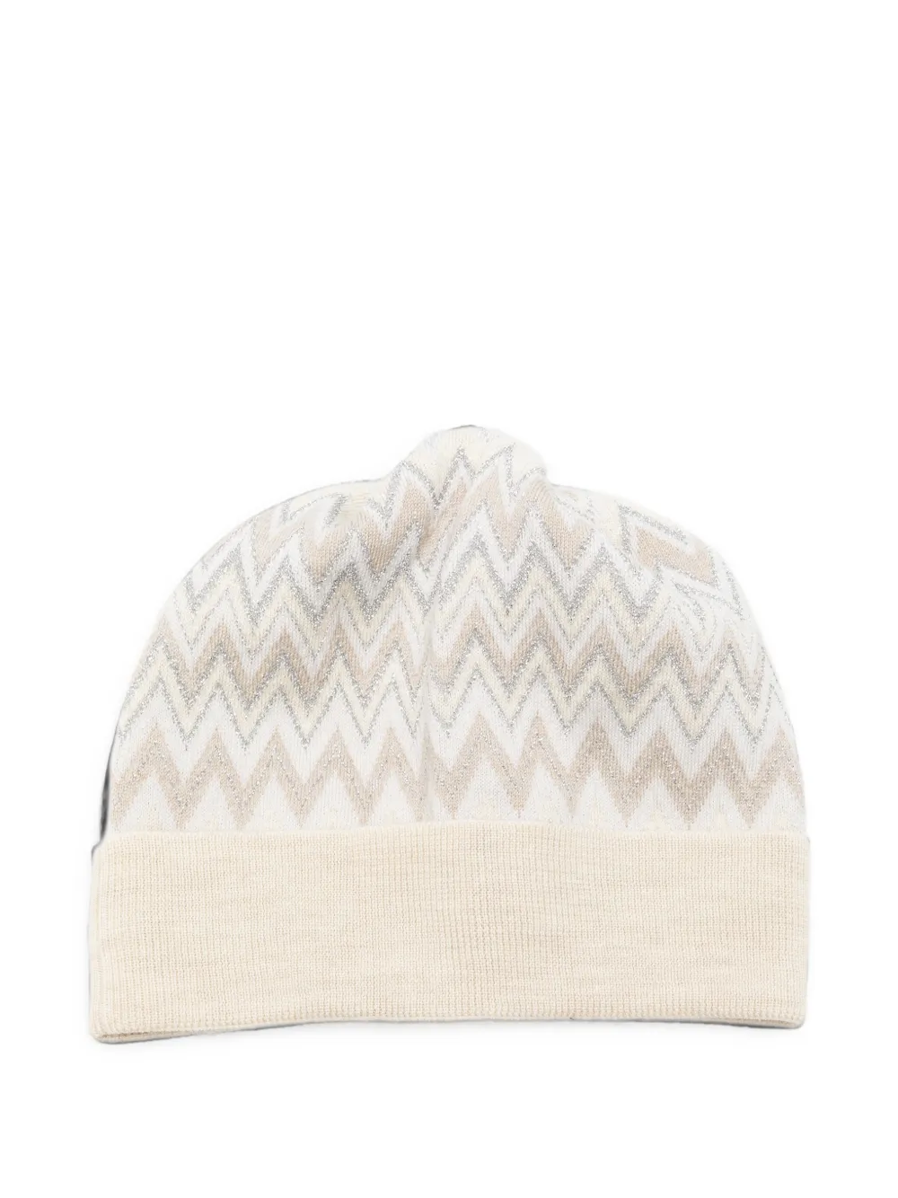 Missoni Kids Muts met zigzag patroon Beige