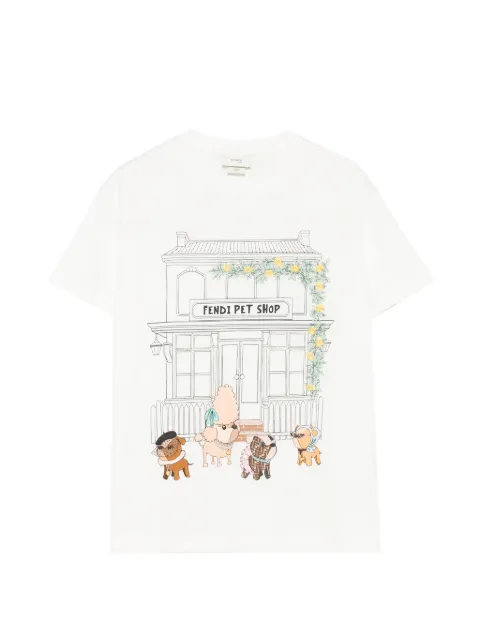 Fendi Kids T-shirt med grafisk tryk