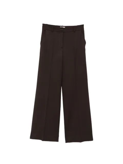 P.A.R.O.S.H. pressed-crease wide-leg trousers