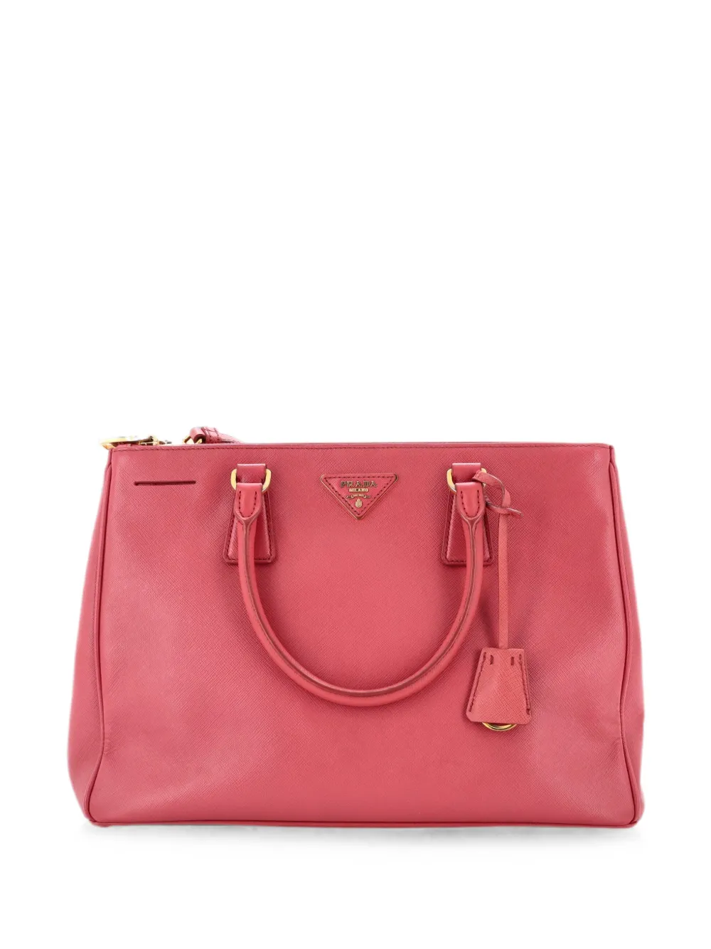 Prada Pre-Owned Double Zip Lux Saffiano Leather Medium tote bag - Rosa