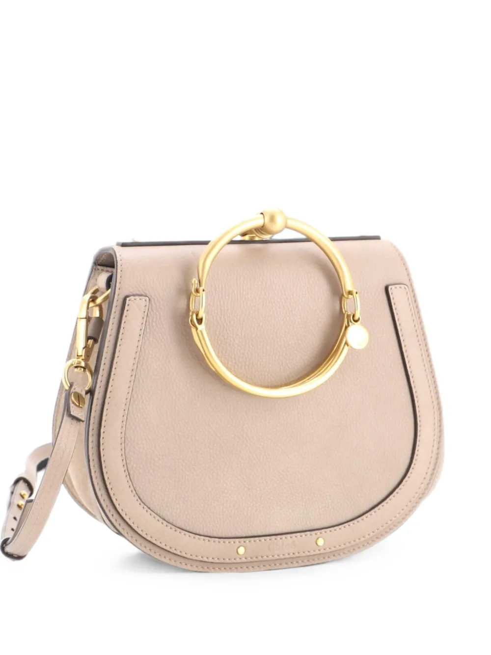 Chloé Pre-Owned Nile Leather Medium crossbody bag - Grigio