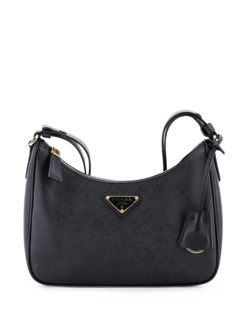 Prada Pre-Owned Re-Edition Hobo Saffiano Leather Mini shoulder bag - Schwarz