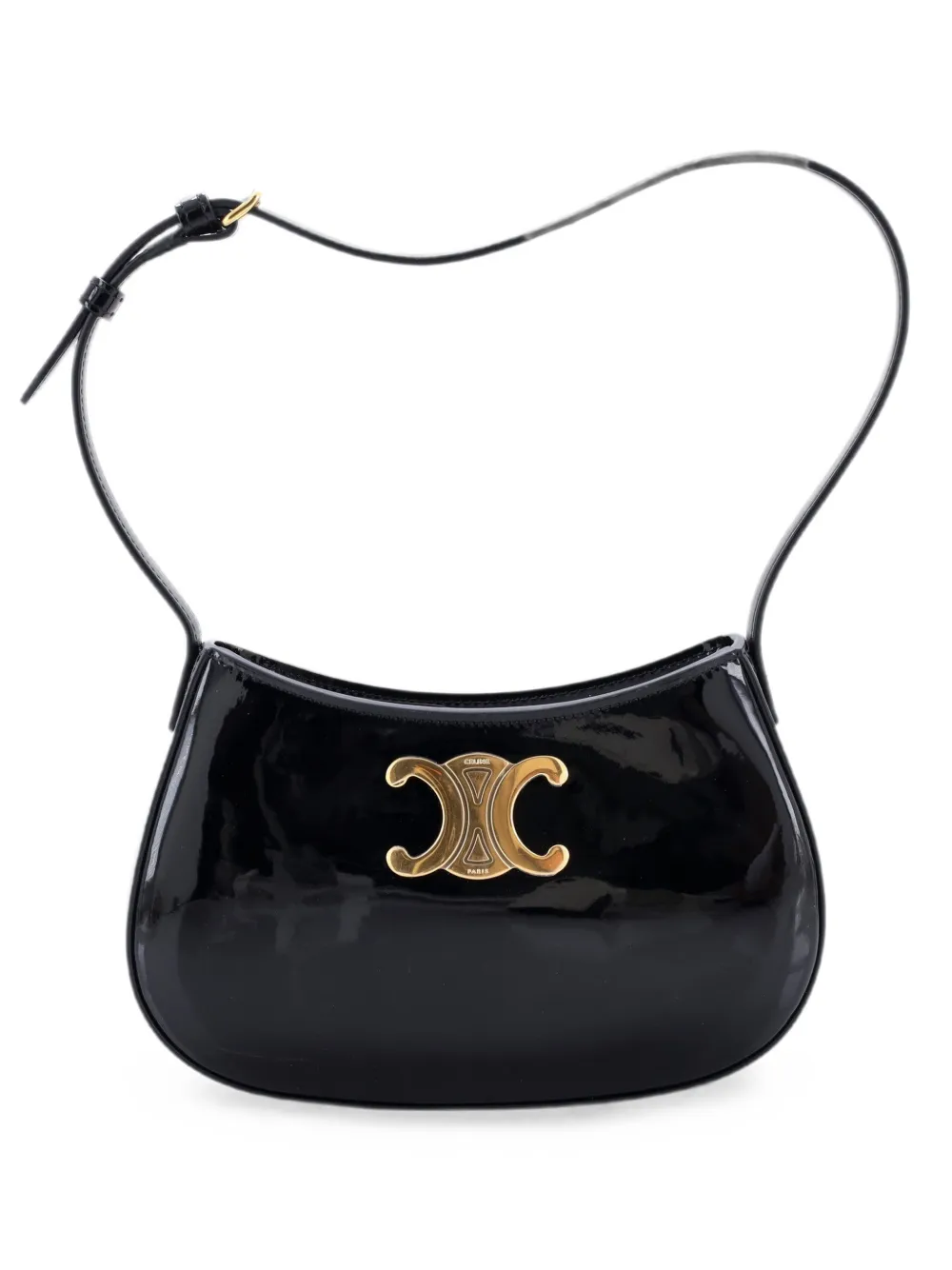 Celine Pre-Owned Triomphe Tilly Bag Patent Medium shoulder bag - Schwarz