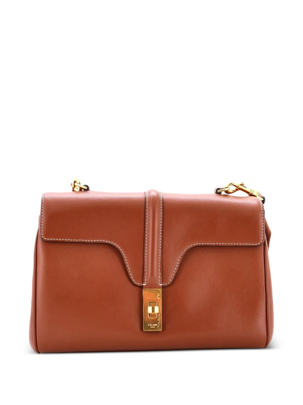 Celine Pre-Owned Soft 16 Bag Smooth Calfskin Teen shoulder bag - Marrone