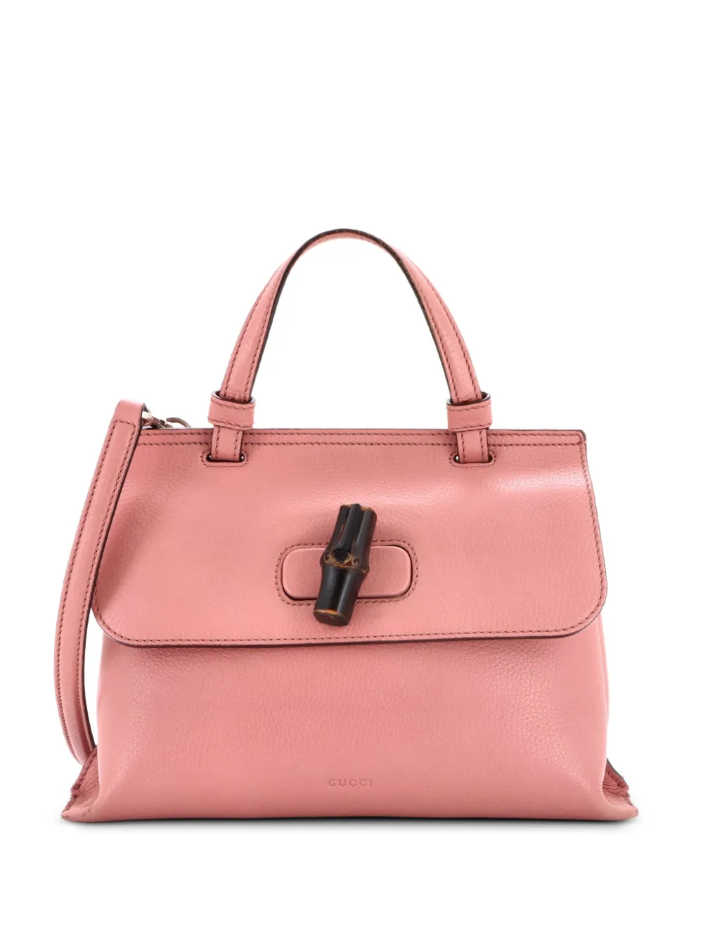 Gucci Pre-Owned Bamboo Daily Top Handle Bag Leather Small satchel - Rosa