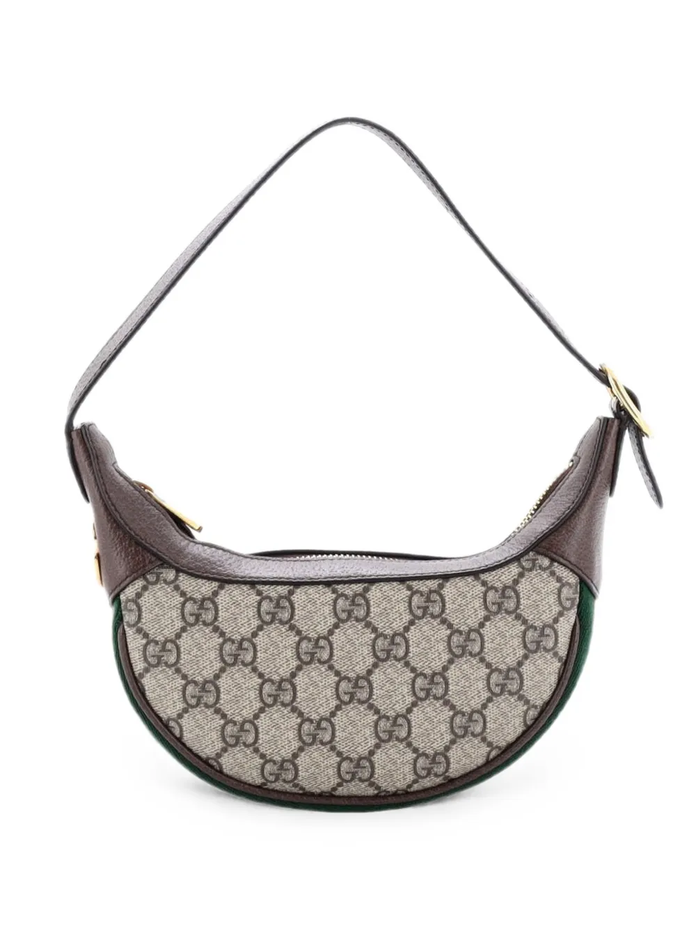 Gucci Pre-Owned Ophidia Half Moon Bag GG Coated Canvas Mini hobo bag - Marrone