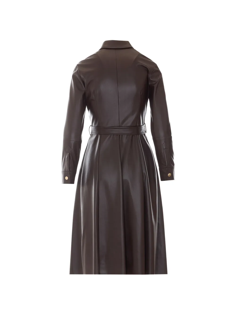 LIU JO Button-down midi-jurk met ceintuur Bruin