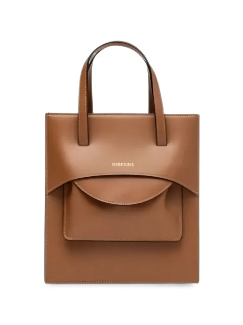 HIDESINS M Pocket logo-print tote bag
