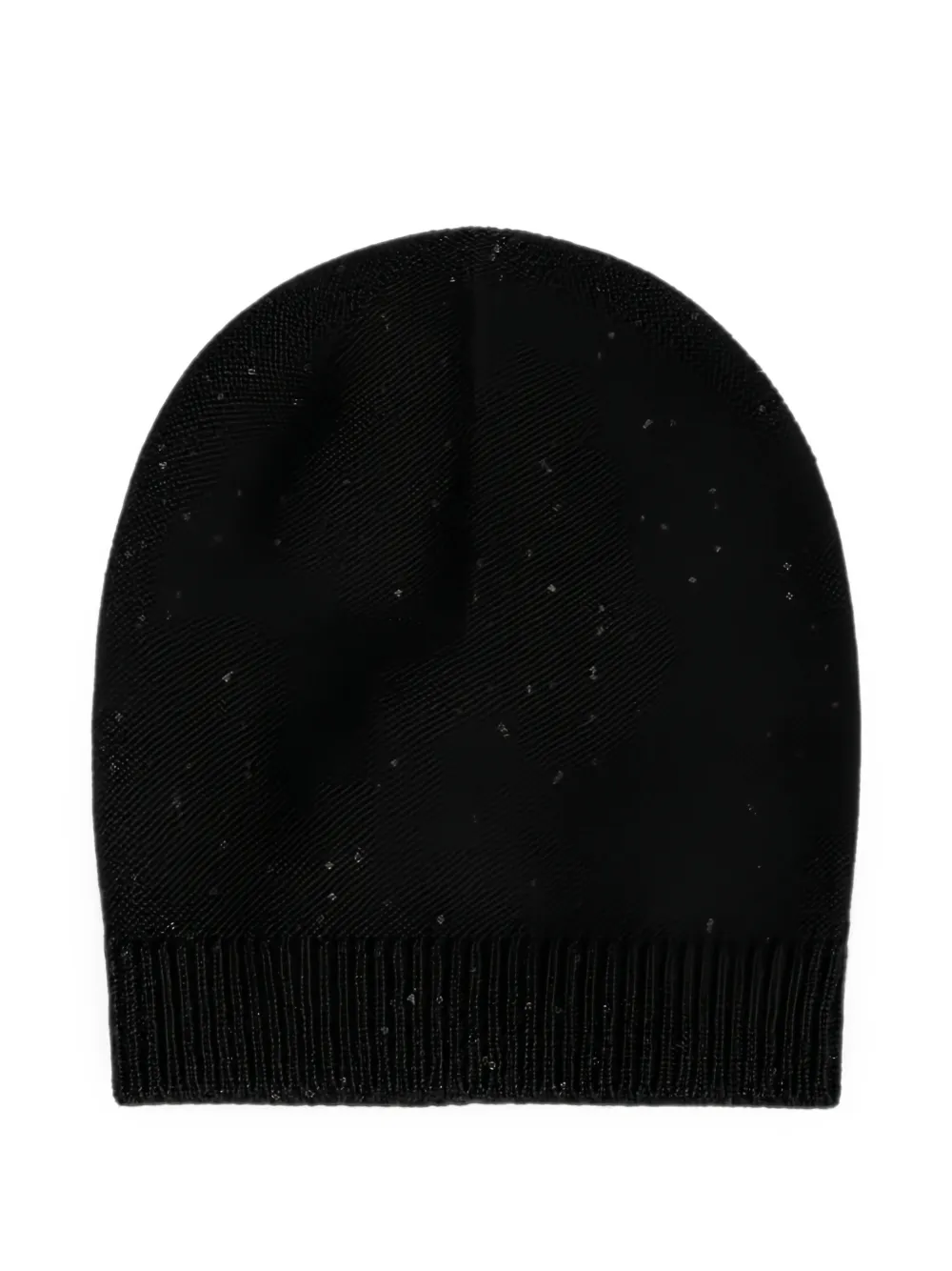 Fabiana Filippi sequin-embellished ribbed-knit beanie - Nero
