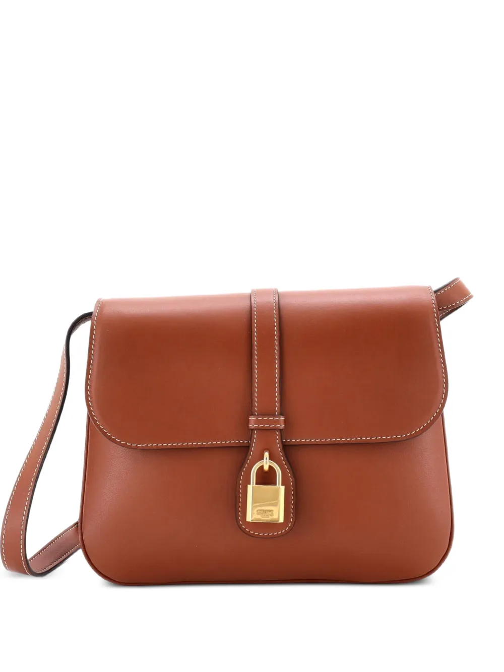 Celine Pre-Owned Tabou Bag Smooth Calfskin Medium crossbody bag - Marrone