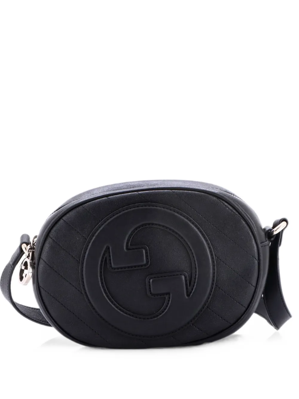 Gucci Pre-Owned Blondie NM Round Camera Bag Diagonal Quilted Leather crossbody bag - Schwarz