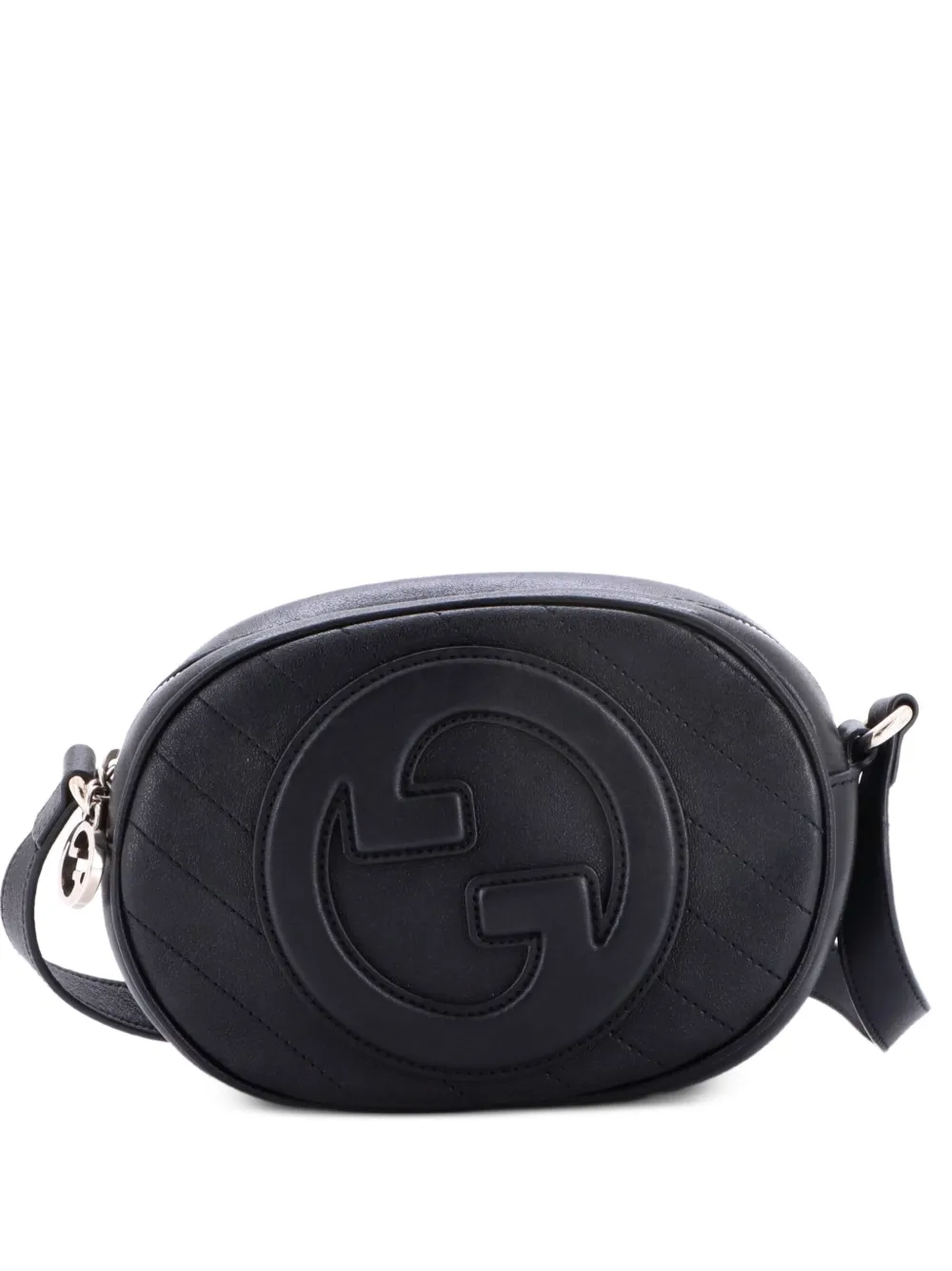 Gucci Pre-Owned Blondie NM Round Camera Bag Diagonal Quilted Leather crossbody bag - Nero