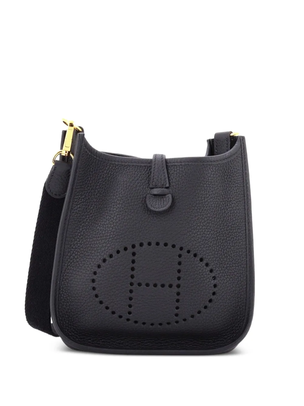 Hermès Pre-Owned Evelyne Bag Gen III Clemence TPM crossbody bag - Nero