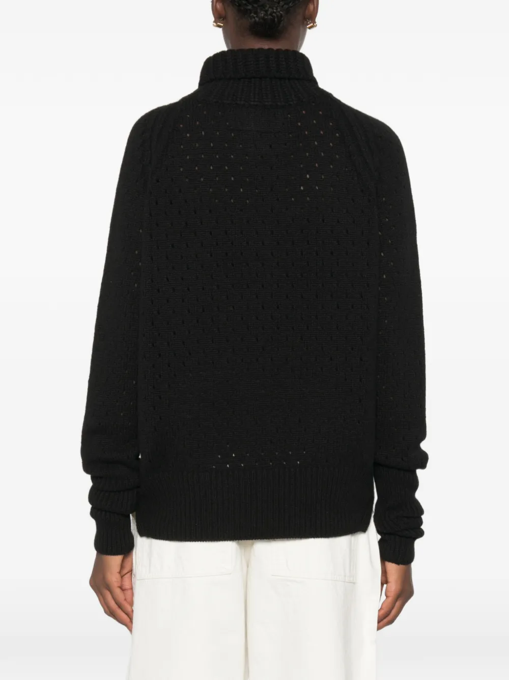 Ermanno Scervino Gebreide coltrui met geperforeerde details Zwart