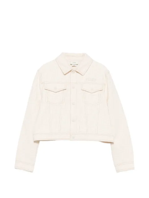 Fendi Kids FF logo denim jacket