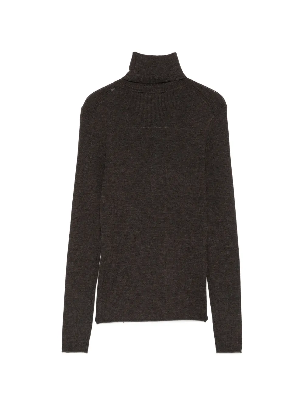 P.A.R.O.S.H. Wollen gebreid vest met col Bruin