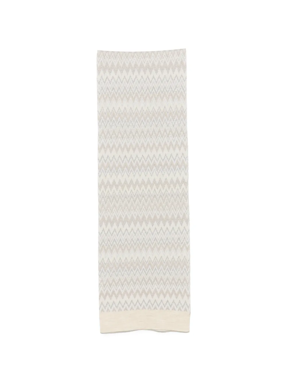 Missoni Kids zigzag wool scarf - Toni neutri