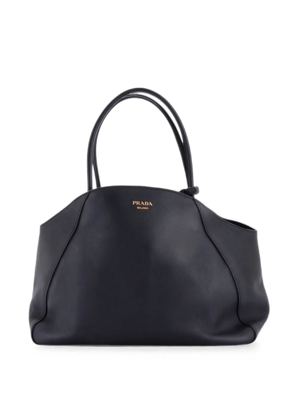 Prada Pre-Owned Open Soft Grain Leather Large tote bag - Schwarz