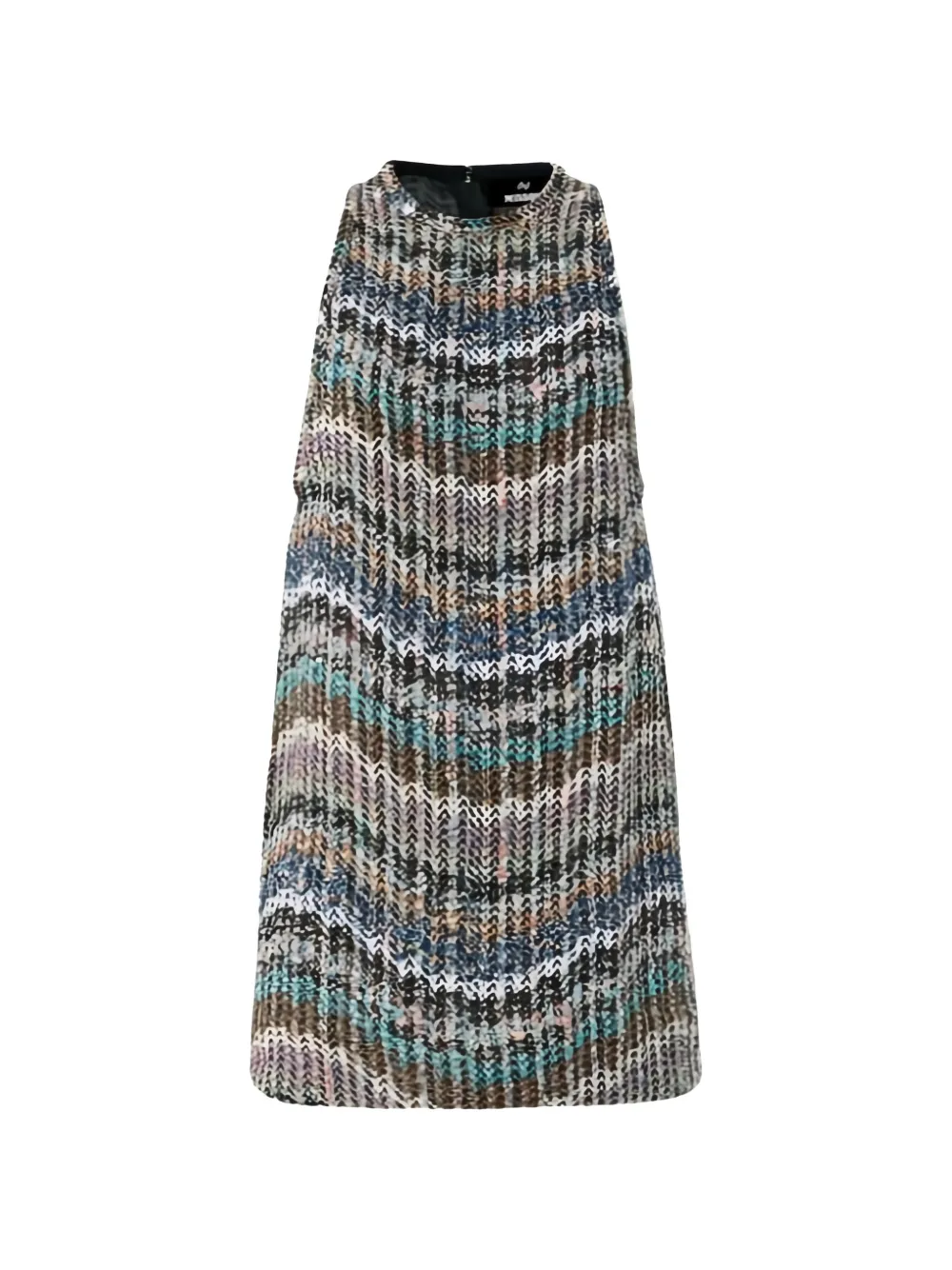 Missoni chevron knit mini dress with sequins - Blu