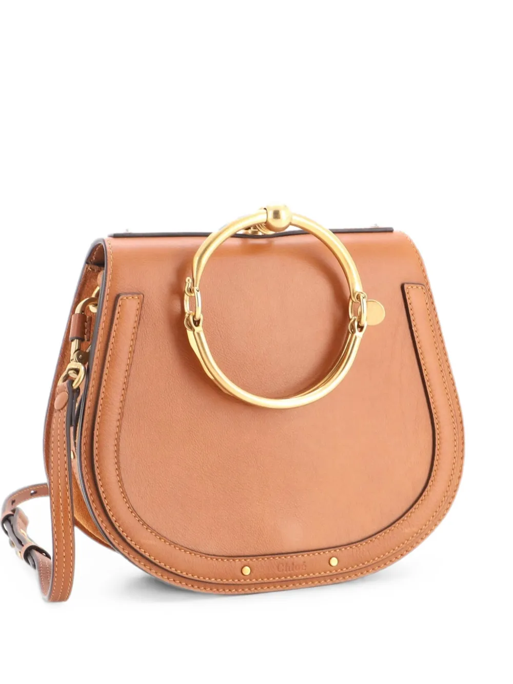 Chloé Pre-Owned Nile Leather Medium crossbody bag - Braun