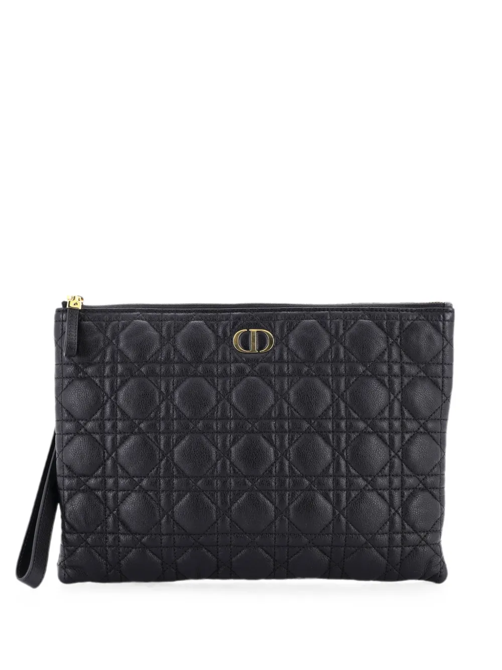 Christian Dior Pre-Owned Caro Daily Pouch Cannage Quilt Calfskin clutch bag - Schwarz