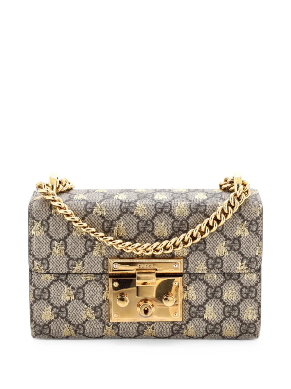 Gucci Pre-Owned Padlock Printed GG Coated Canvas Small shoulder bag - Schwarz
