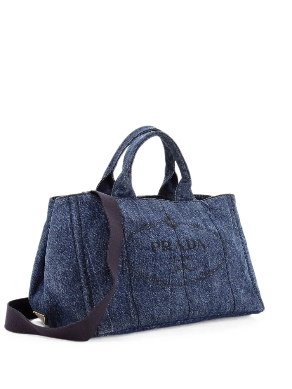 Prada Pre-Owned Canapa Convertible Denim Medium tote bag - Blau