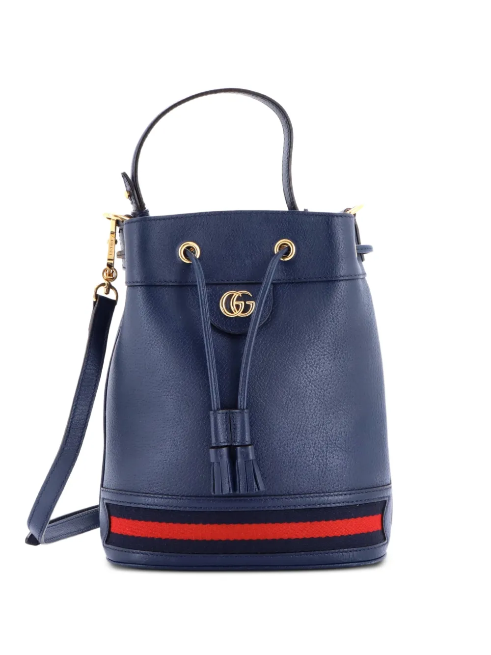 Gucci Pre-Owned Ophidia Leather Small bucket bag - Blu