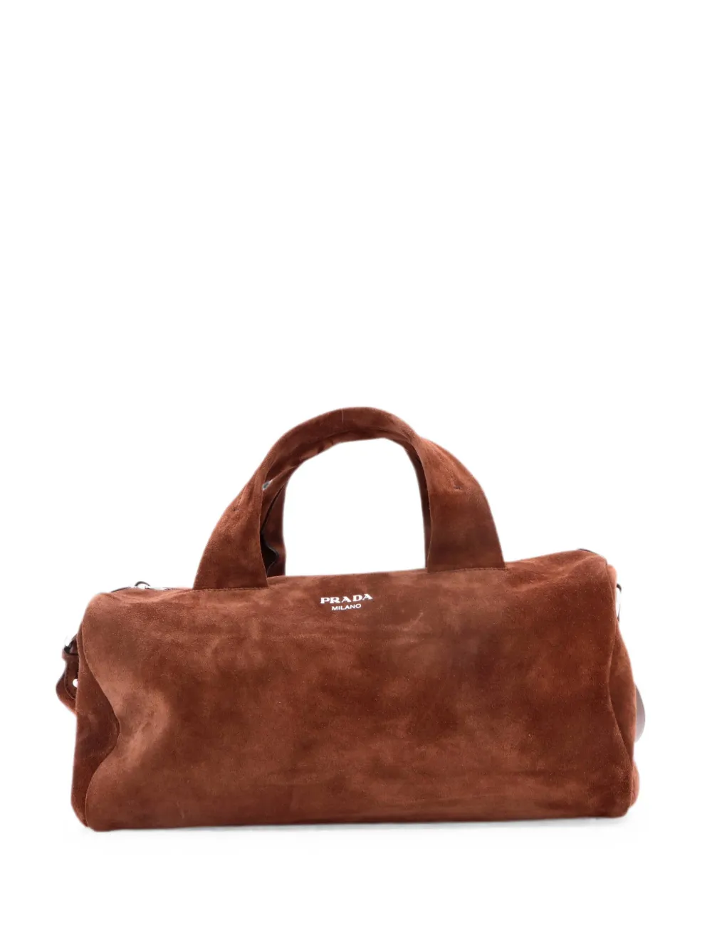 Prada Pre-Owned Duffle Bag Suede Small travel bag - Braun