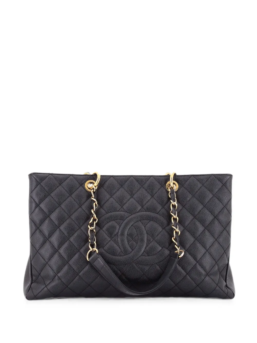 CHANEL Pre-Owned Grand Shopping Quilted Caviar XL tote bag - Nero