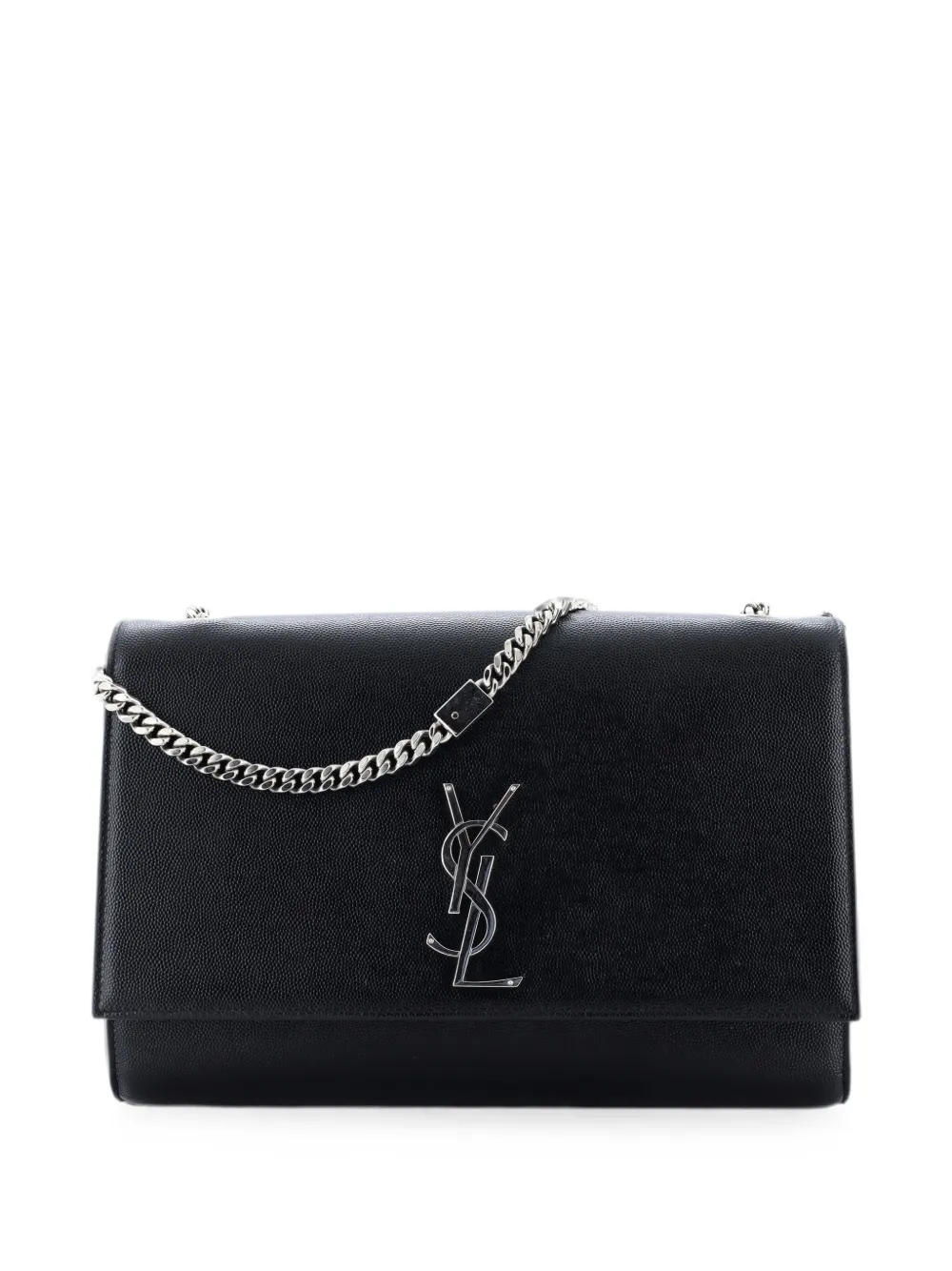 Saint Laurent Pre-Owned Classic Monogram Grainy Leather Large crossbody bag - Nero