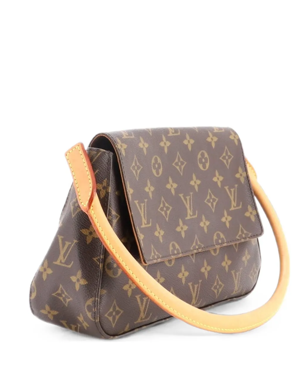 Louis Vuitton Pre-Owned Looping Handbag Monogram Canvas Mini satchel - Marrone