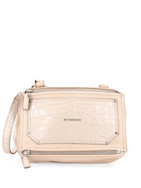 Givenchy Pre-Owned Pandora Bag Leather with Crocodile Embossed Detail Medium satchel