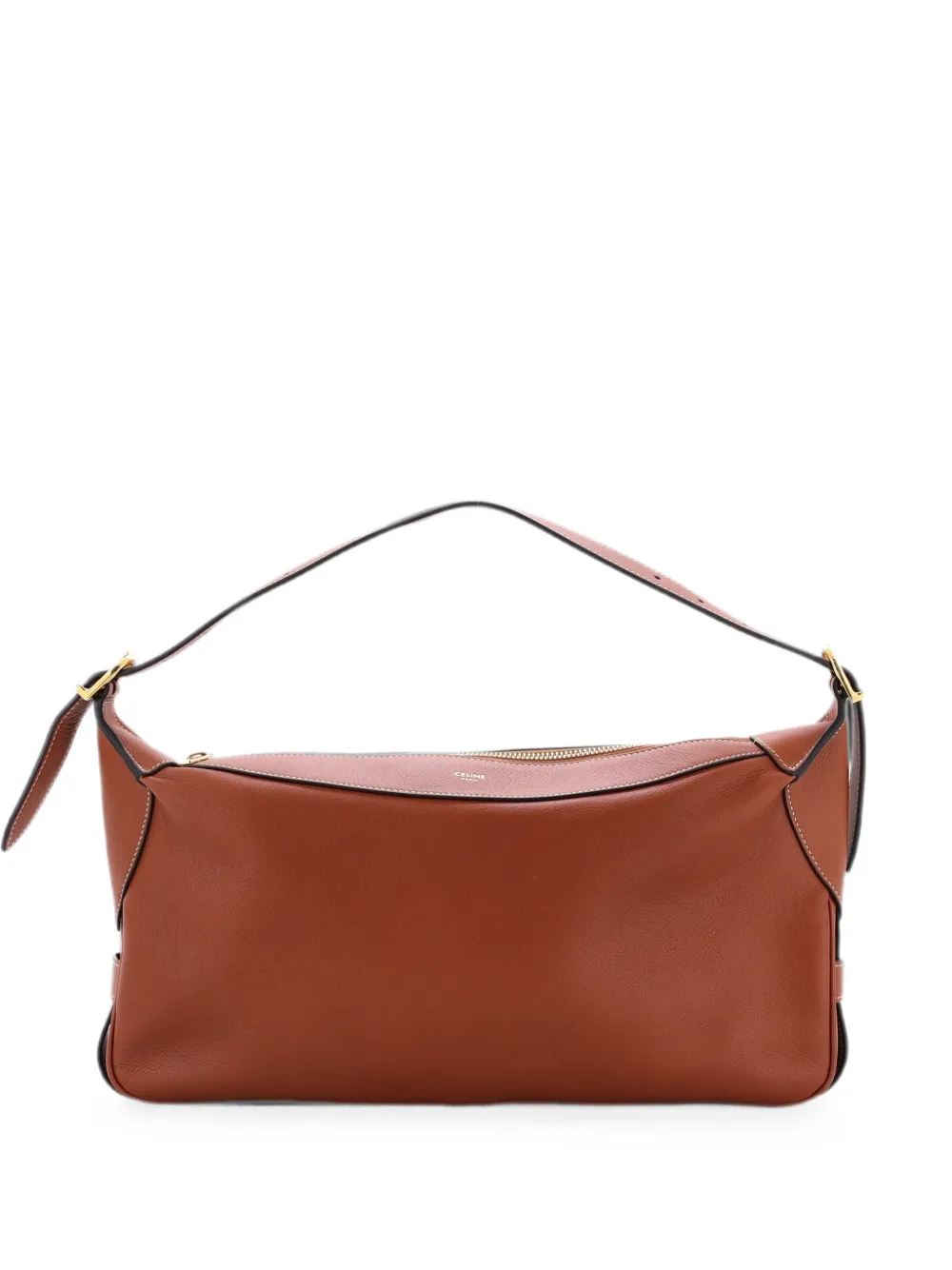 Celine Pre-Owned Romy Shoulder Bag Leather Medium hobo bag - Braun