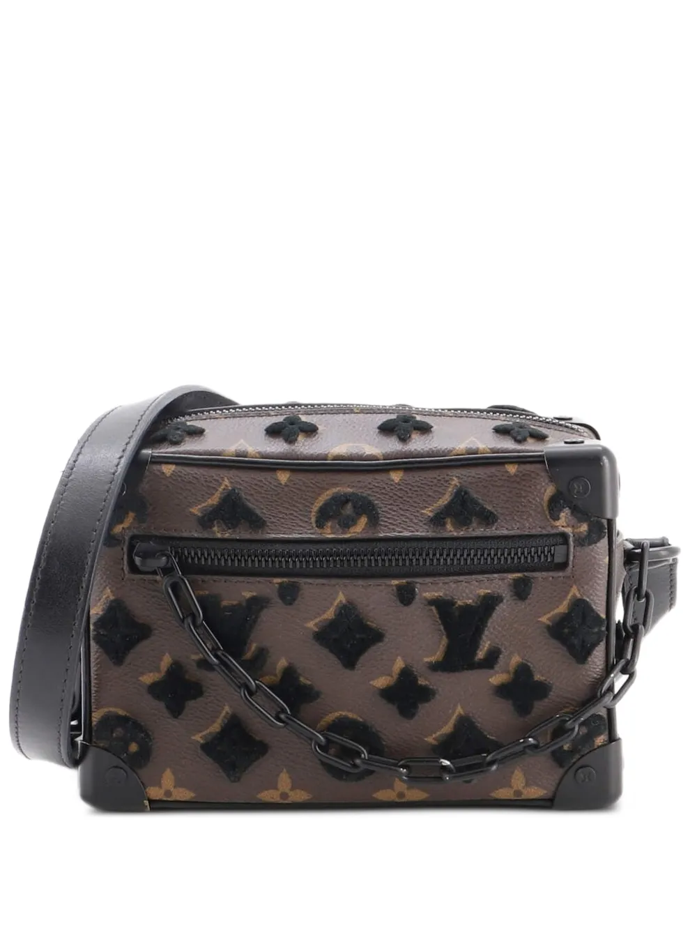 Louis Vuitton Pre-Owned Soft Trunk Bag Monogram Tuffetage Canvas Mini crossbody bag - Braun