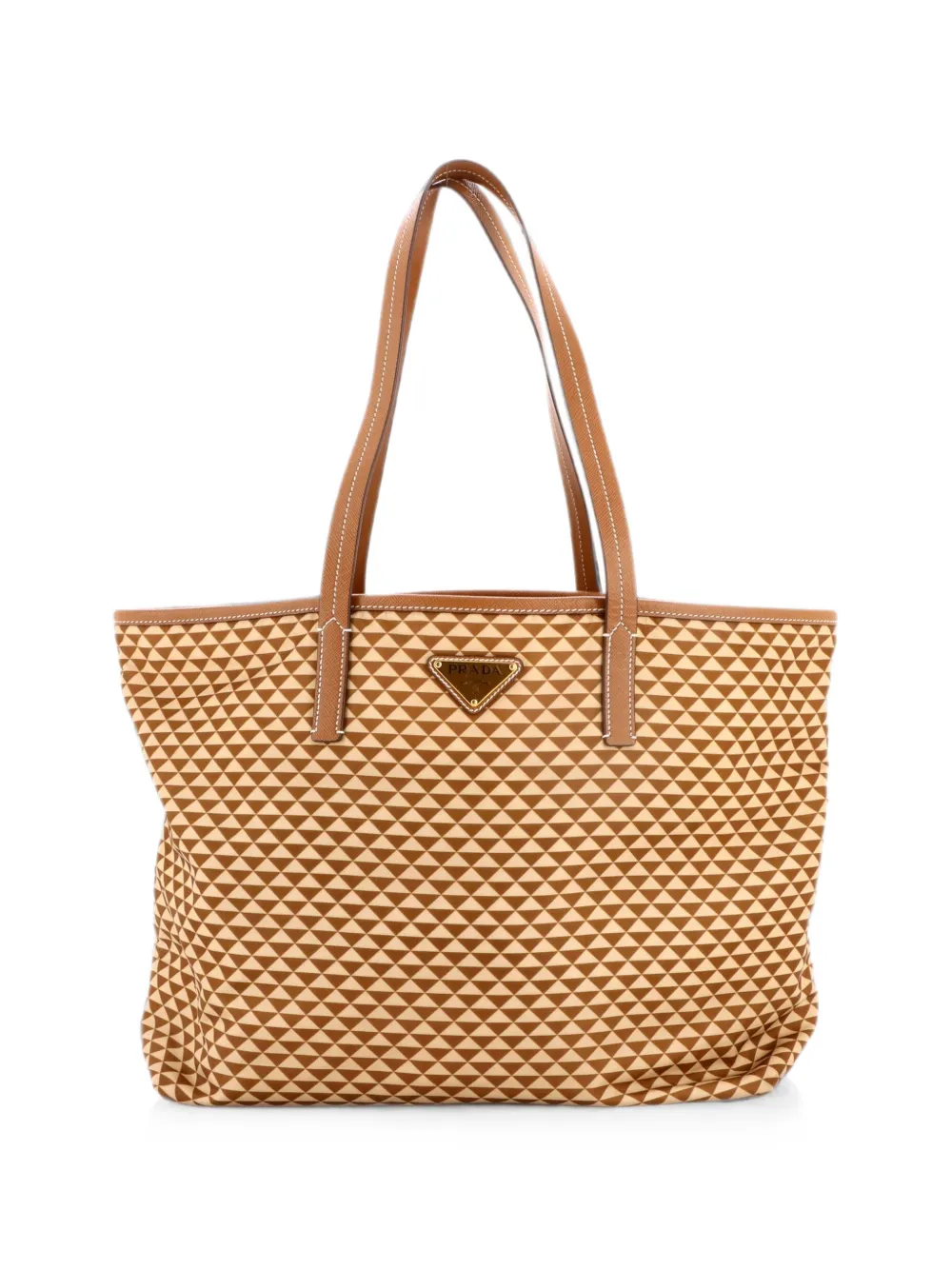 Prada Pre-Owned Open Printed Re-Nylon Medium tote bag - Braun