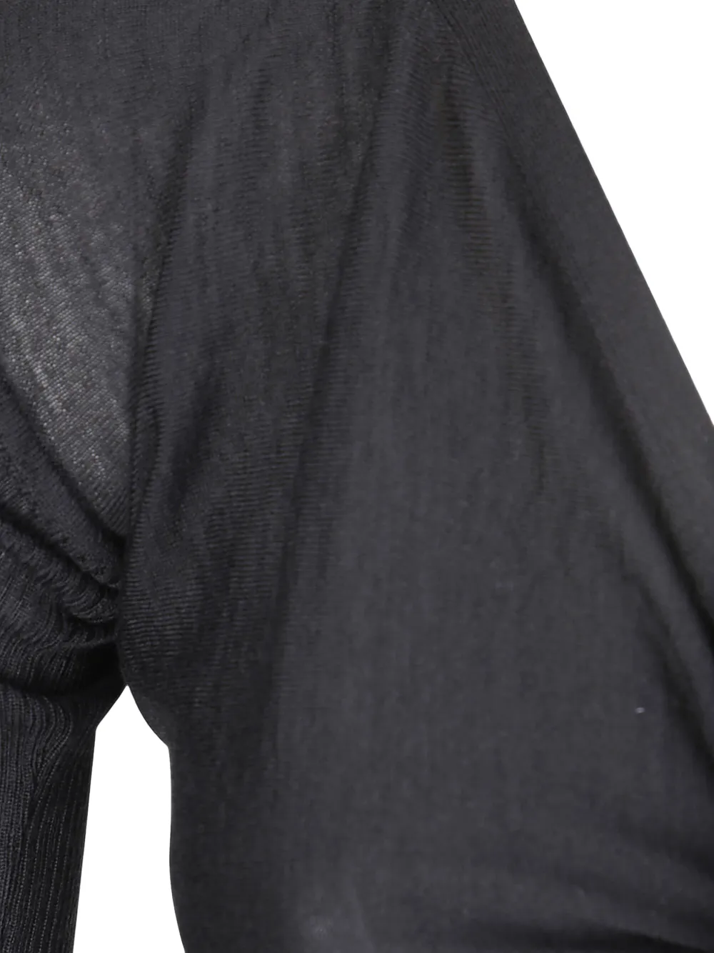 Rick Owens Cropped blouse met gewikkelde voorkant Zwart