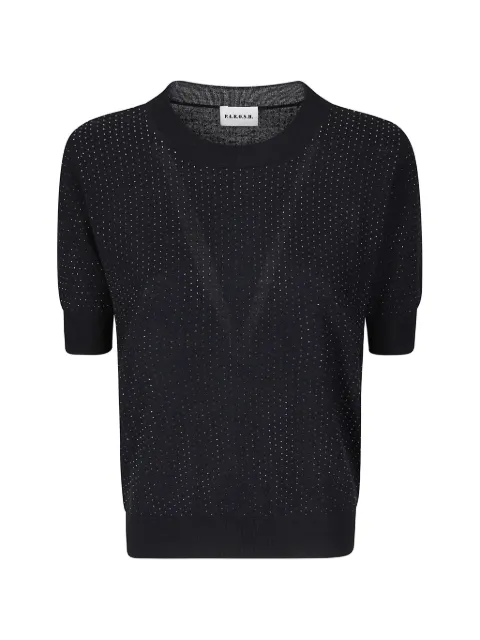P.A.R.O.S.H. rhinestone-embellished wool T-shirt